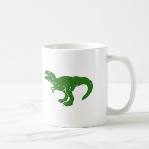 Caneca De Café T rex dinossauro - Escolher cor de fundo