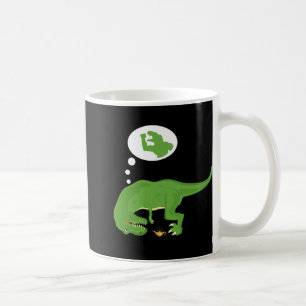 Caneca De Café T-rex engraçado, Lâmpada do Gênio, Braços Curtos, 