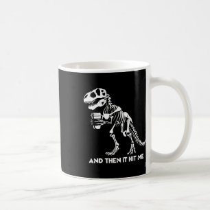 Caneca De Café T-rex Esqueleto Dinossauro Halloween Homens Mulher