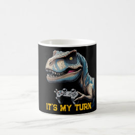 Caneca De Café T-Rex Gamer It’s My Turn Design