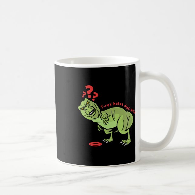 Caneca De Café T Rex Infantil Engraçado de Golfe de Disco  (Direita)