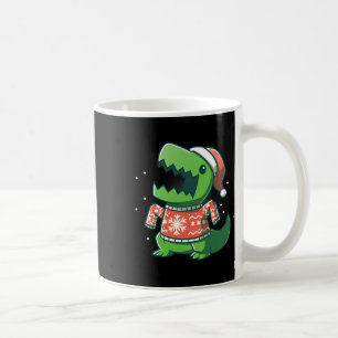 Caneca De Café T-rex Natal Diversão Dinossauro Feio Saurus
