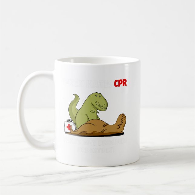 CANECA DE CAFÉ T-REX ODEIA MUG CPR (Esquerda)