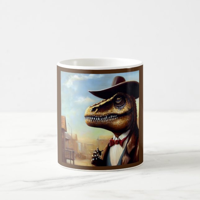 Caneca De Café T Rex Sheriff (Centro)