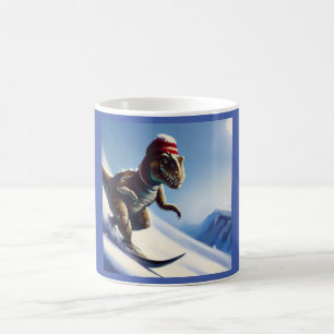 Caneca De Café T Rex Snowboard