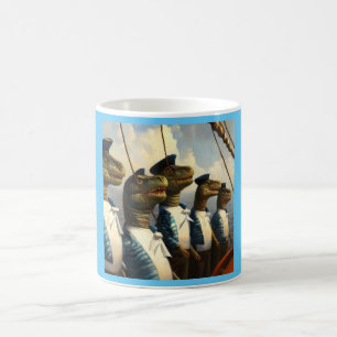 Caneca De Café T Rexs Sailors