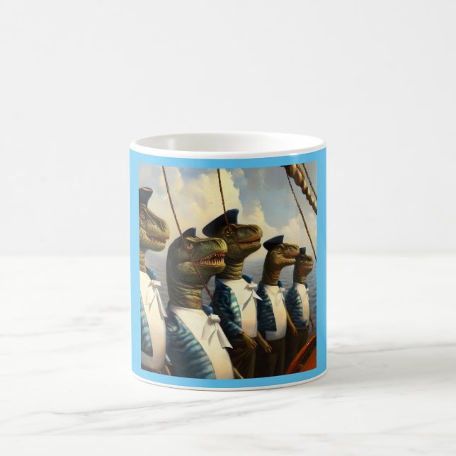 Caneca De Café T Rexs Sailors (Centro)