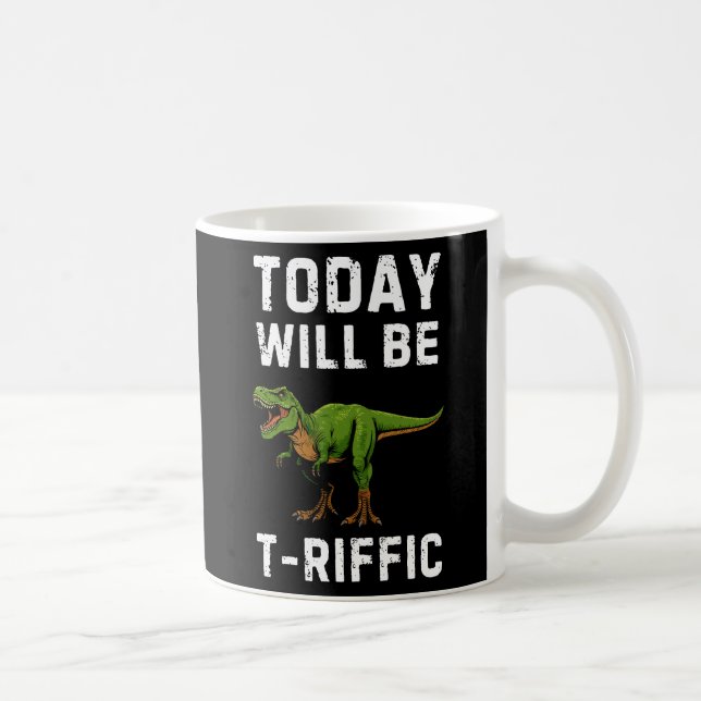 Caneca De Café T-Riffic Day Mug - Funny T-Rex Coffee Mug (Direita)