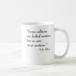 Caneca De Café T.S. Citações de Eliot - escritores