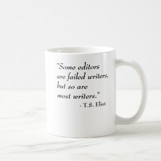 Caneca De Café T.S. Citações de Eliot - escritores