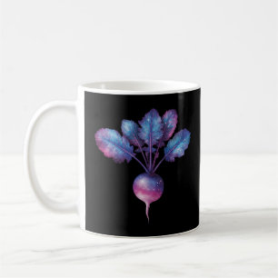Caneca De Café T-shirt da mulher rabanete espacial
