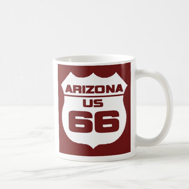 Caneca De Café T-shirt da rota 66 da arizona (Direita)