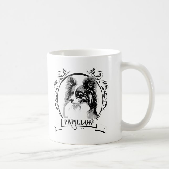 Caneca De Café T-shirt de Papillon (Direita)