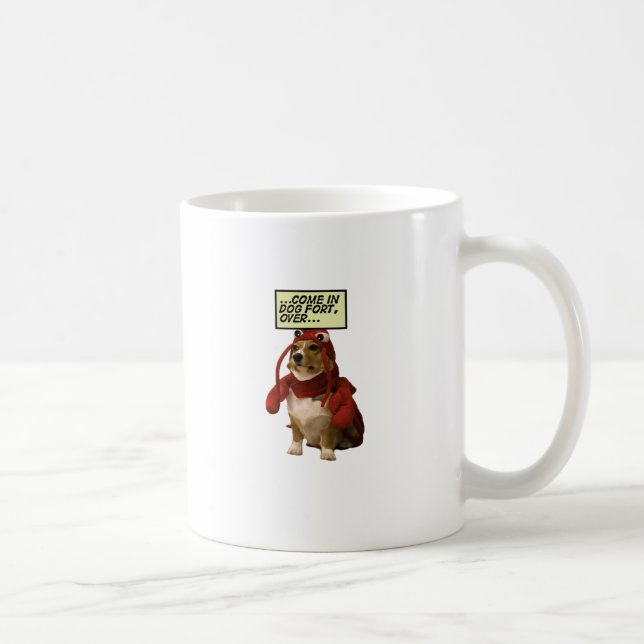Caneca De Café T-shirt do forte do cão (Direita)