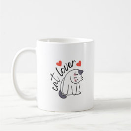 Caneca De Café T-Shirt do Gato Lover