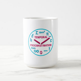 Caneca De Café T-Shirt do Relógio Temporal de Física de Procrasti