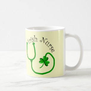 Caneca De Café T-shirt e presentes irlandeses da enfermeira