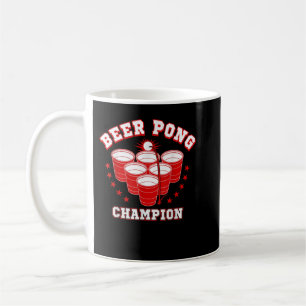 Caneca De Café T-Shirt Engraçado Beer Pong Champion
