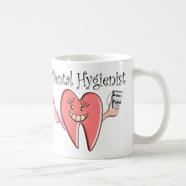 Caneca De Café T-shirt & presentes do higienista dental (Direita)