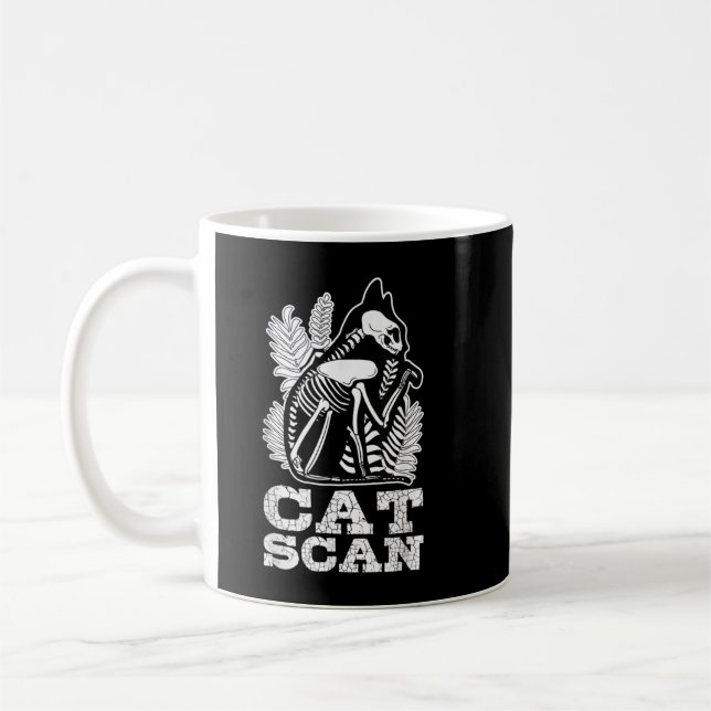 Caneca De Café T-Shirt Técnico de Radiologia CAT Scan (Esquerda)