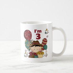 Caneca De Café T-shirts e presentes aniversário de 3 anos