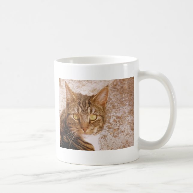 Caneca De Café Tabby Cat (Direita)