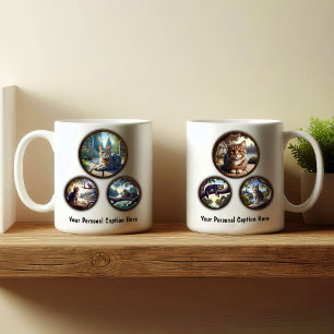 Caneca De Café Tabby Cat 6 Image Coffee Mug Design