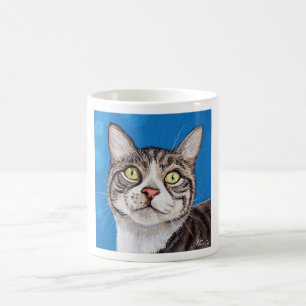 Caneca De Café Tabby Cat Painting