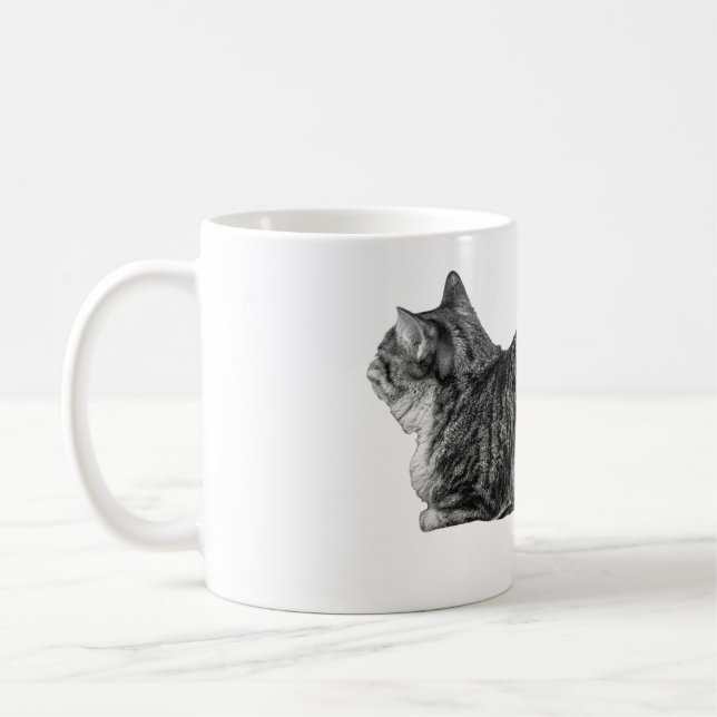Caneca De Café Tabby Loaf, Textura Suave (Esquerda)