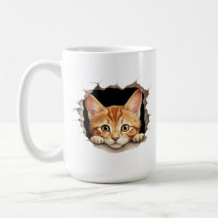 CANECA DE CAFÉ TABELA DE LARANJA CORTADA POR COZINHA SENDO APANHA
