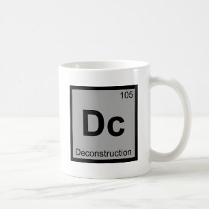 Caneca De Café Tabela Periódica da Química de Desconstrução - Dc