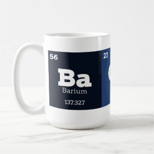 Caneca De Café Tabela Periódica do Bacon Engraçado