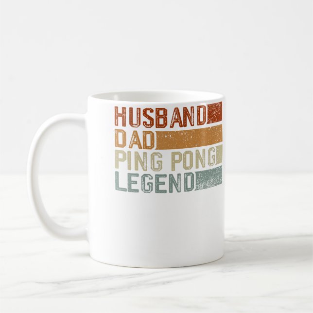 Caneca De Café Table Tennis Player Husband Dad Father Ping Pong P (Esquerda)