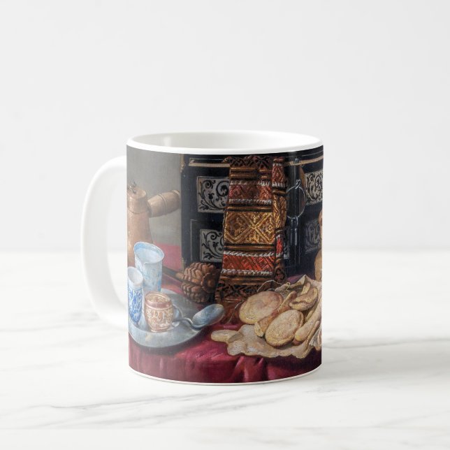 Caneca De Café Tableau De Cozinha: Boliche, Taça E Vida Estática  (Frente Esquerda)