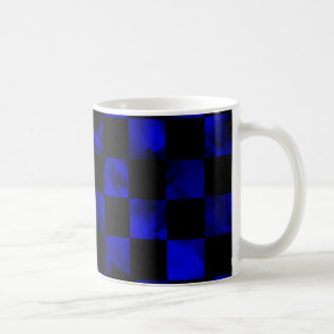 Caneca De Café Tabuleiro de damas de mármore azul