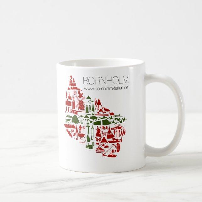 Caneca De Café Taça “Bornholm logótipo” (canhoto) (Direita)