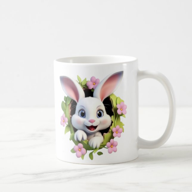 Caneca De Café Taça Bunny Bliss Encantadora (Direita)