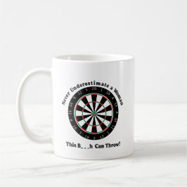 Caneca De Café Taça Café: Este B_ _ h pode jogar dardos