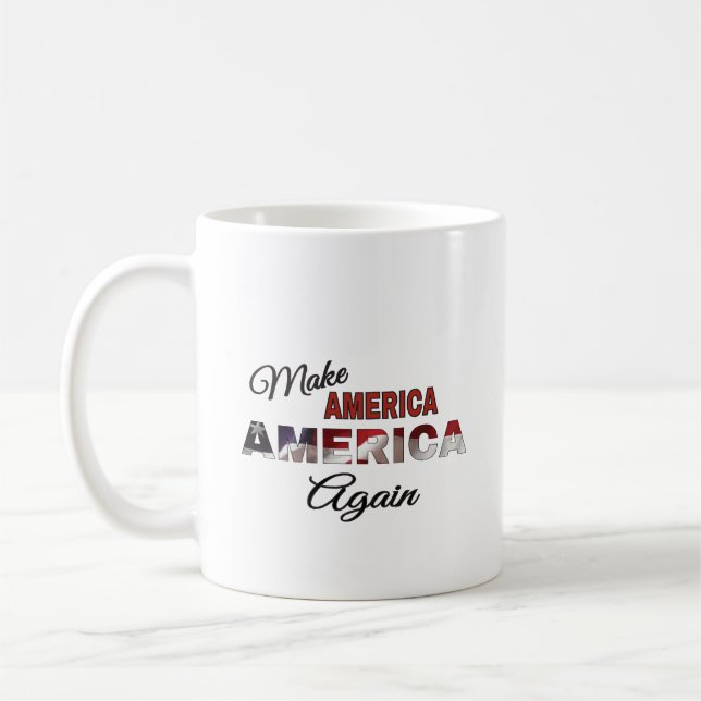 Caneca De Café Taça Café: Torne a América novamente (Esquerda)