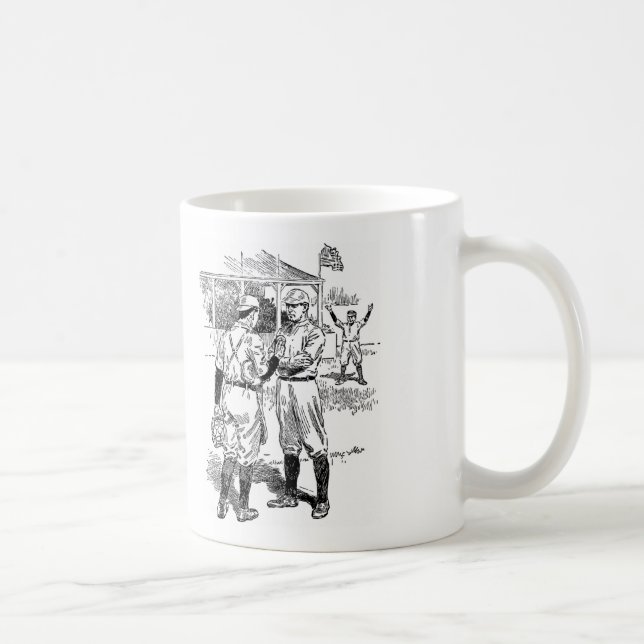 Caneca De Café Taça Clássica Muito Legal de Café Baseball (Direita)