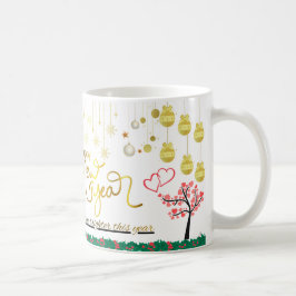 Caneca De Café Taca de Ano Novo com os Melhores Desejos