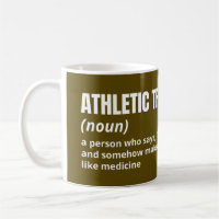 Taça de café com definição de formador atlético