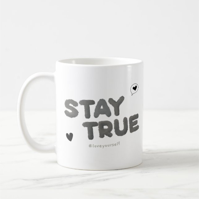 Caneca De Café Taça de Café de Texto Simples para Cinzas (Esquerda)