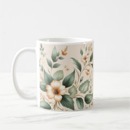 Caneca De Café Taça de café personalizável/Design Floral/Mug de p