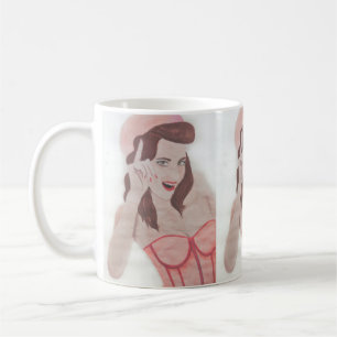 Caneca De Café Taça de Café Pinta-A-Rosa-Pinta-Mão