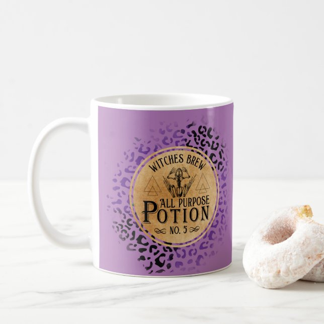 Caneca De Café Taça de Design de café da bruxa (Com Donut)