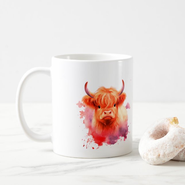 Caneca De Café Taça de dois tons/caneca, 15 oz (Com Donut)