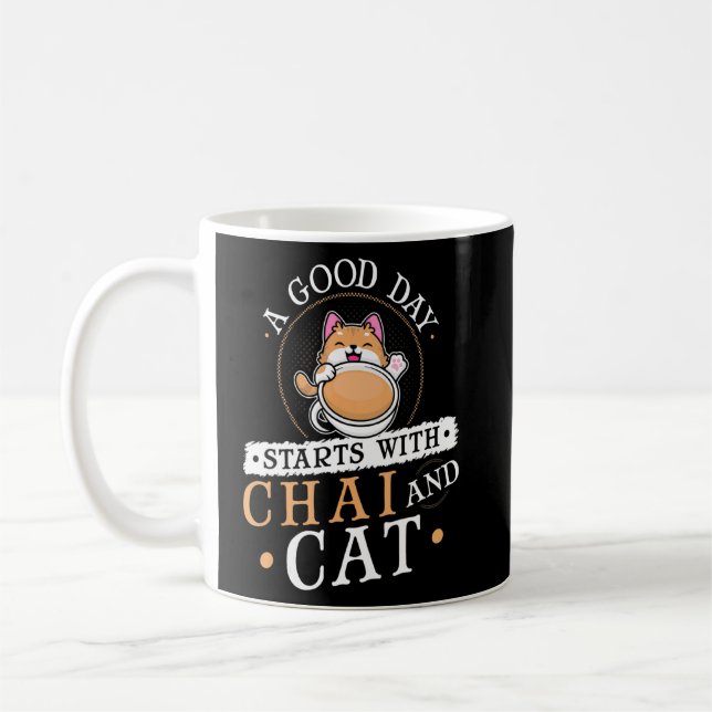 Caneca De Café Taça de Gato Desi Chai, na Índia (Esquerda)