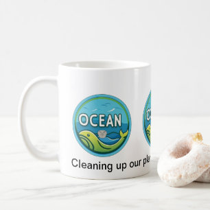 Caneca De Café Taça de limpeza do oceano