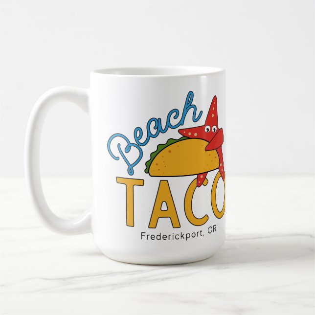 Caneca De Café Taça do Café da Praia (Esquerda)